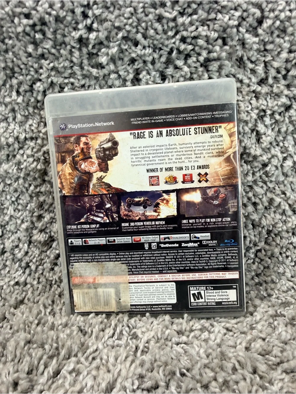 RAGE (PS3) Video Game - White Cover